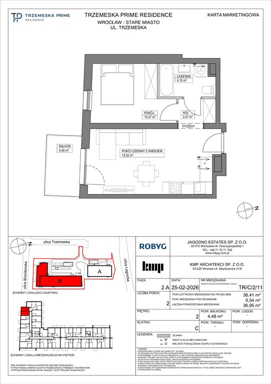Nowe mieszkanie dwupokojowe Trzemeska Prime Residence Wrocław, Stare Miasto, Trzemeska  36m2 Foto 1