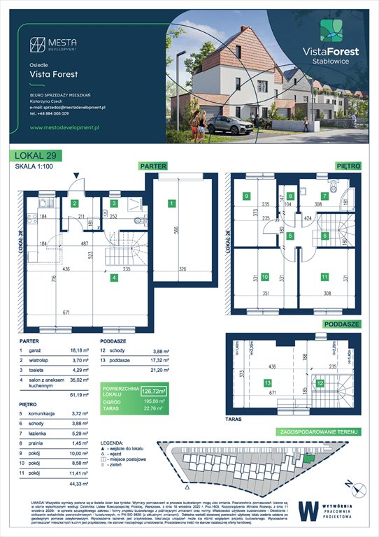 Nowe mieszkanie Vista Forest Wrocław, Fabryczna  127m2 Foto 1