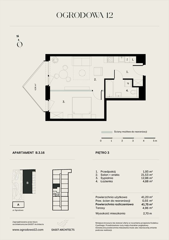 Nowe mieszkanie Apartamentowiec Ogrodowa 12 Poznań, Ogrodowa 12  42m2 Foto 1