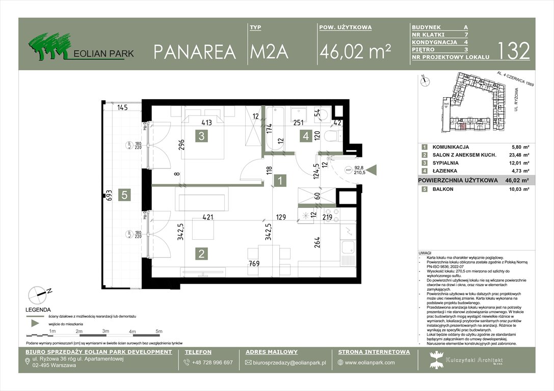 Nowe mieszkanie dwupokojowe PANAREA Warszawa, Ursus, Ryżowa  46m2 Foto 1