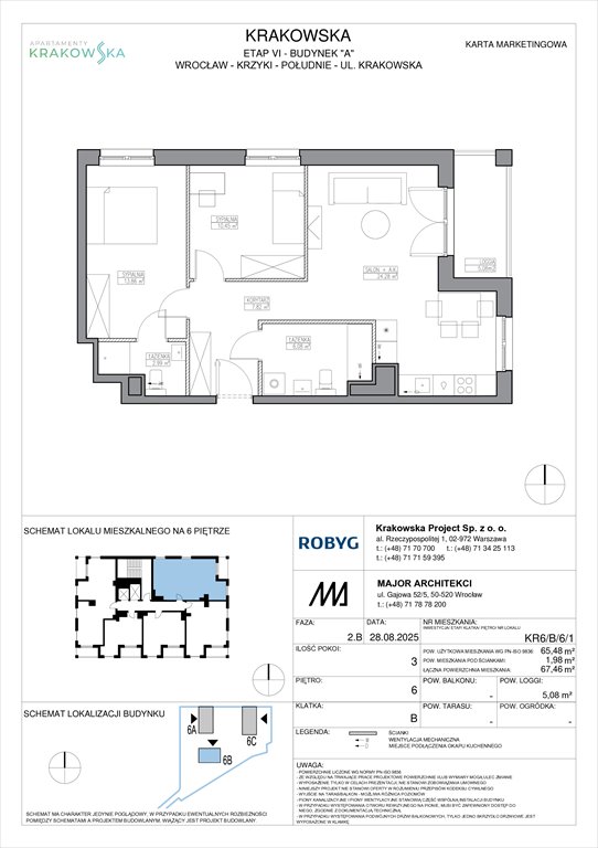 Nowe mieszkanie trzypokojowe Apartamenty Krakowska Wrocław, Krzyki, Krakowska 112  65m2 Foto 1