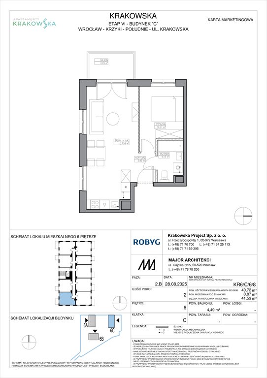 Nowe mieszkanie dwupokojowe Apartamenty Krakowska Wrocław, Krzyki, Krakowska 112  41m2 Foto 1