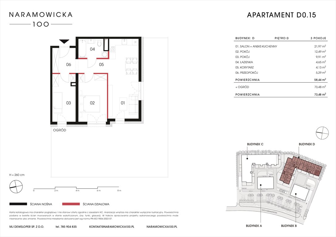 Nowe mieszkanie trzypokojowe NARAMOWICKA 100 Poznań, Winogrady, Naramowicka 100  58m2 Foto 1