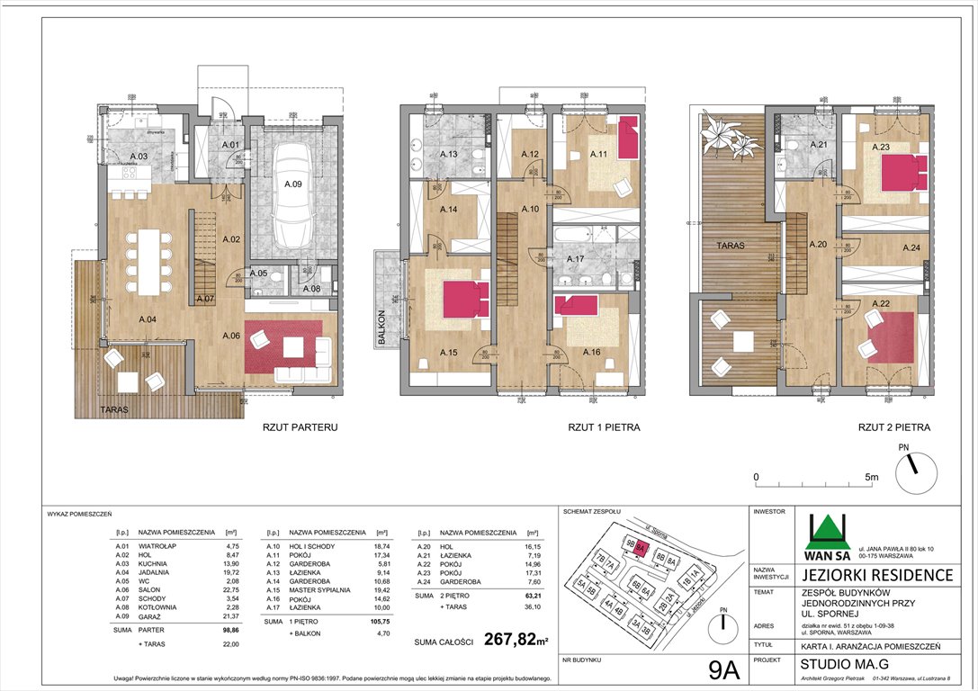 Nowy dom JEZIORKI RESIDENCE Warszawa, Ursynów, Jeziorki 47  268m2 Foto 1