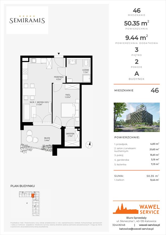 mieszkanie na sprzedaż 50m2 mieszkanie Katowice, Bogucice - Dąbrówka Mała, Wiertnicza 32