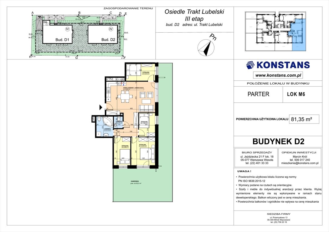 Nowe mieszkanie TRAKT LUBELSKI Etap III Warszawa, Wawer, Trakt Lubelski 181 C i 181 D  81m2 Foto 1