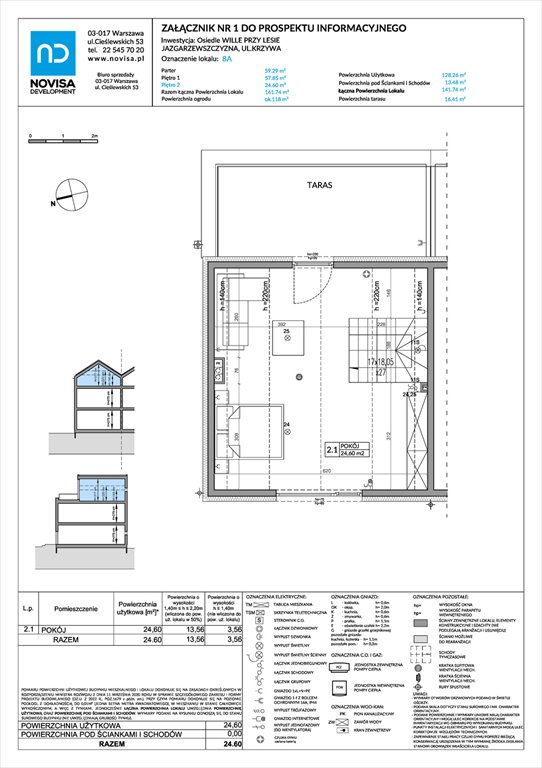 Nowy dom Wille przy Lesie Jazgarzewszczyzna, Krzywa  150m2 Foto 1