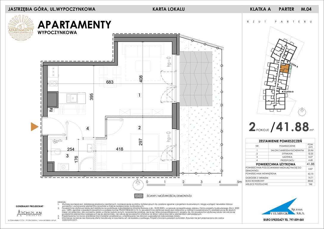 Nowe mieszkanie Apartamenty Wypoczynkowa Jastrzębia Góra, Wypoczynkowa  42m2 Foto 1