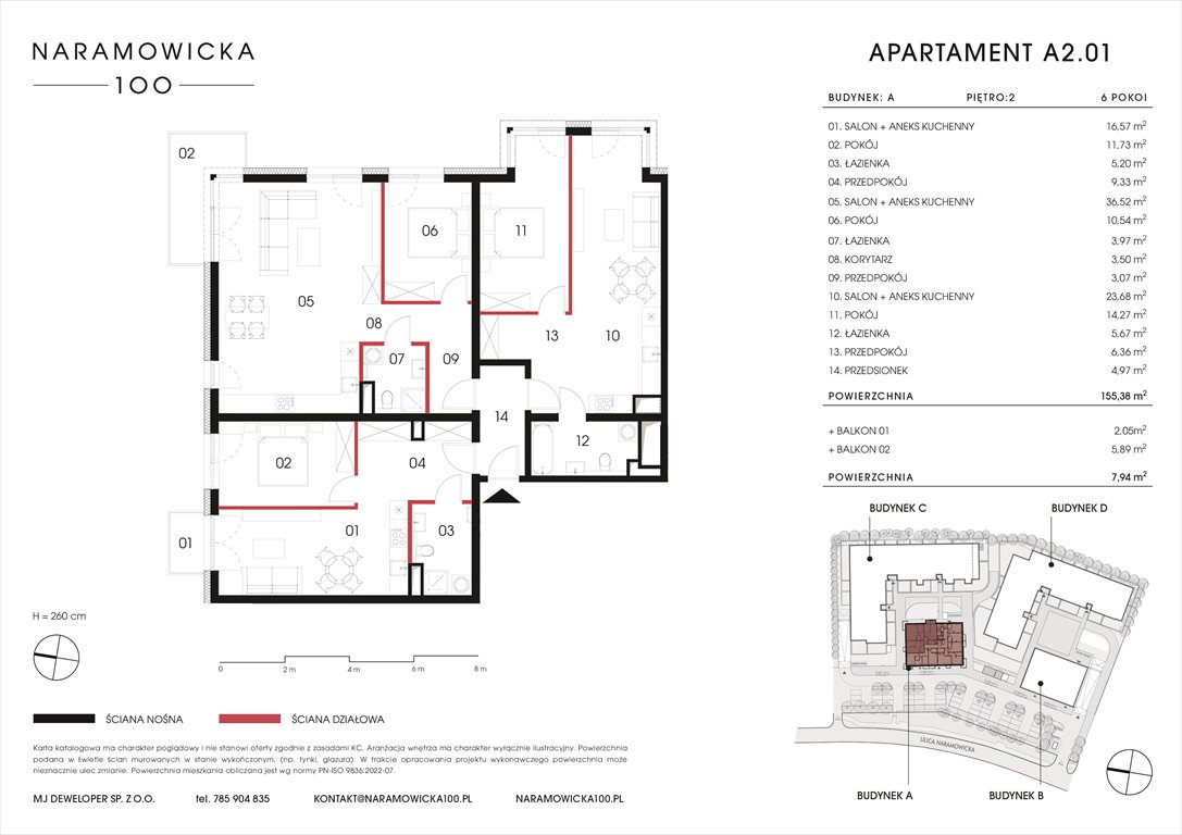 Nowe mieszkanie NARAMOWICKA 100 Poznań, Winogrady, Naramowicka 100  155m2 Foto 1