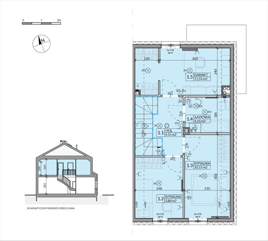 Nowy dom Arkady Walendów Walendów, Brzozowa  86m2 Foto 1