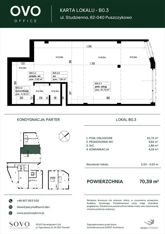 Nowe mieszkanie OVO Office Puszczykowo, Studzienna 2G  70m2 Foto 1