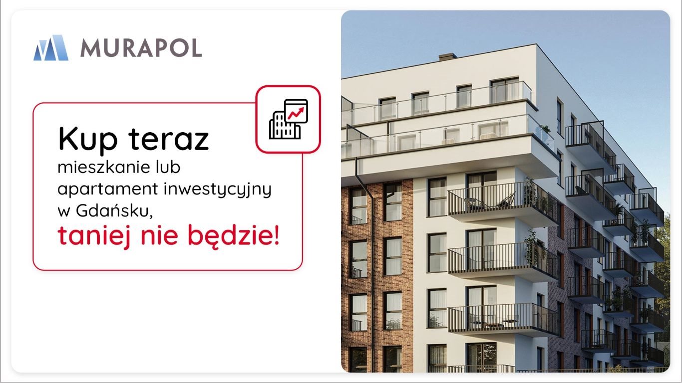 Nowe mieszkanie dwupokojowe Murapol Osiedle Ambro Gdańsk, ul. Świętokrzyska  47m2 Foto 1