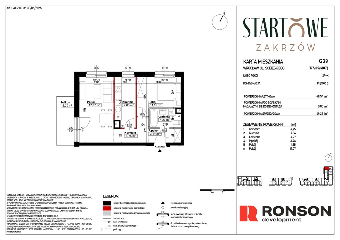 Nowe mieszkanie dwupokojowe Osiedle Startowe Wrocław, Psie Pole, Zatorska, róg Sobieskiego  50m2 Foto 1