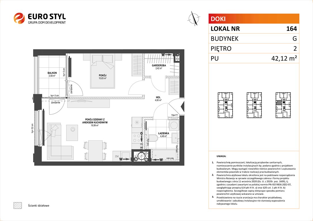 mieszkanie na sprzedaż 42m2 mieszkanie Gdańsk, Śródmieście, ks. Jerzego Popiełuszki/Rybaki Górne