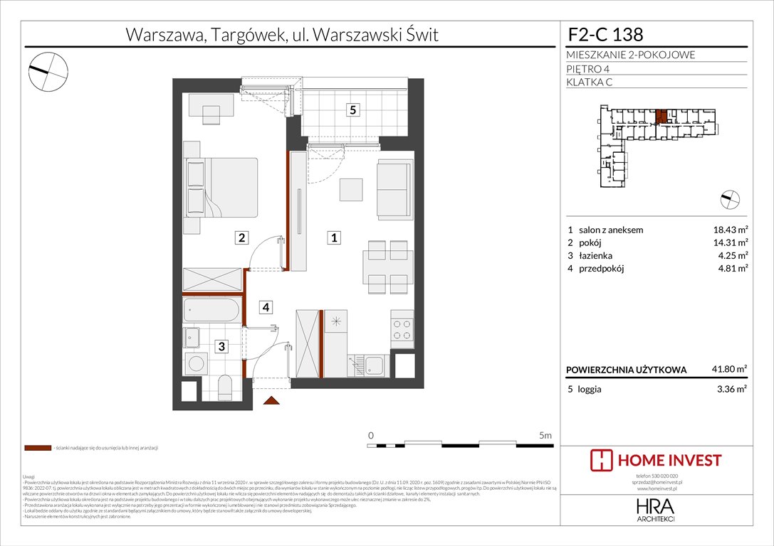 Nowe mieszkanie dwupokojowe Warszawski Świt Etap XIV Warszawa, ul. Warszawski Świt  42m2 Foto 1