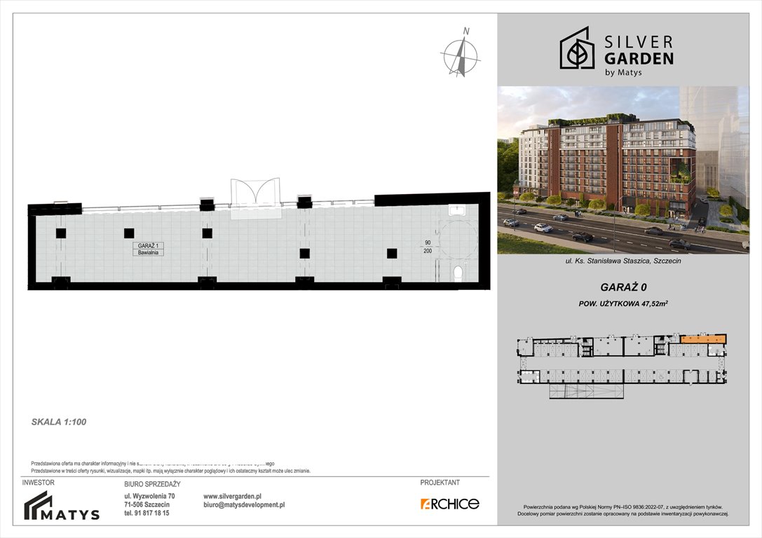 lokal użytkowy na sprzedaż 48m2 lokal użytkowy Szczecin, Centrum, al. Wyzwolenia 70 / ul. Staszica 21
