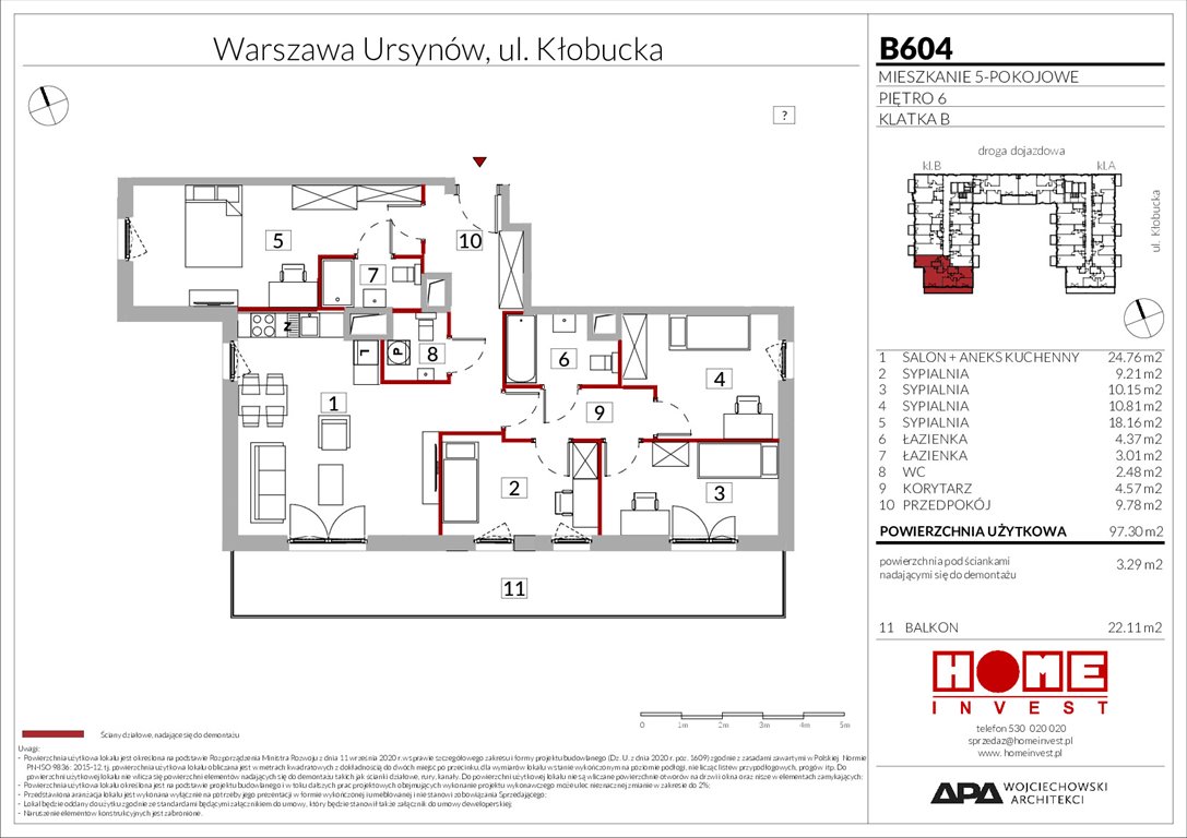 Nowe mieszkanie Enklawa Ursynów Warszawa, Ursynów, ul. Kłobucka 23A  97m2 Foto 1