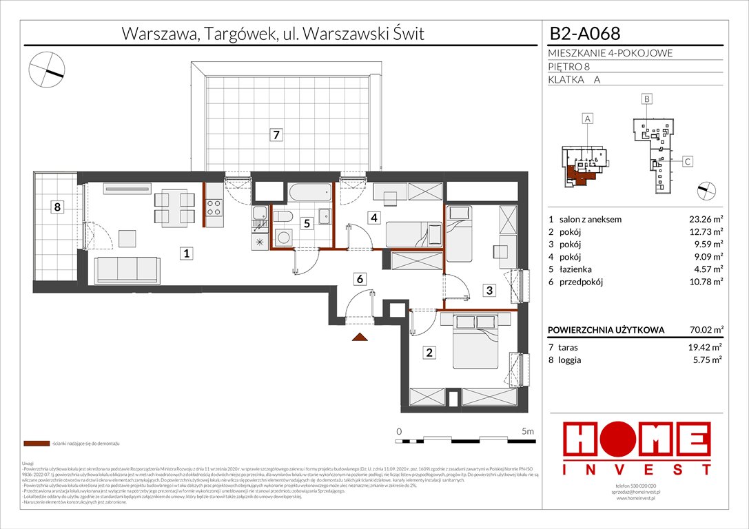 Nowe mieszkanie czteropokojowe  Warszawski Świt Etap IX Warszawa, Targówek, ul. Warszawski Świt 12  70m2 Foto 1