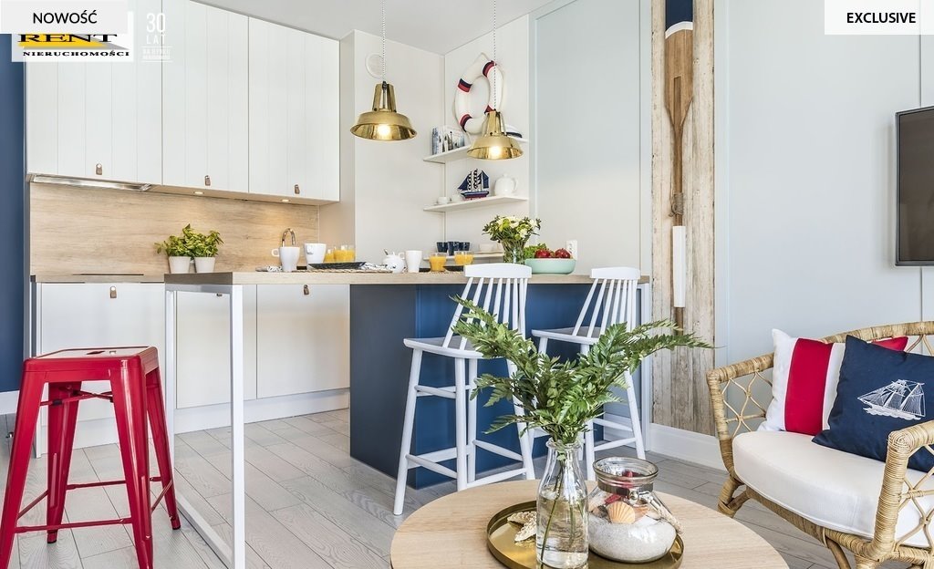 Apartament z widokiem na morze, balkon, parking, SPA Rewal, Morska  39m2 Foto 1