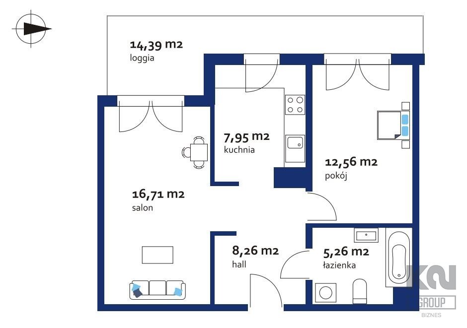 Mieszkanie dwupokojowe na wynajem Łódź, Śródmieście, Kopcińskiego  54m2 Foto 15