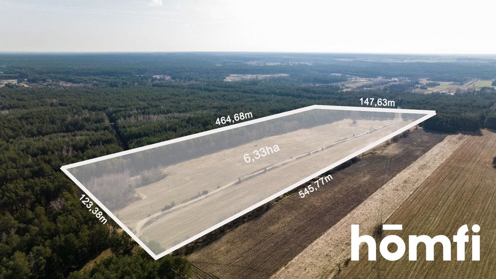Na sprzedaż działki rekreacyjne 14 ha nad Radomką w Rogożku Rogożek  140 000m2 Foto 1