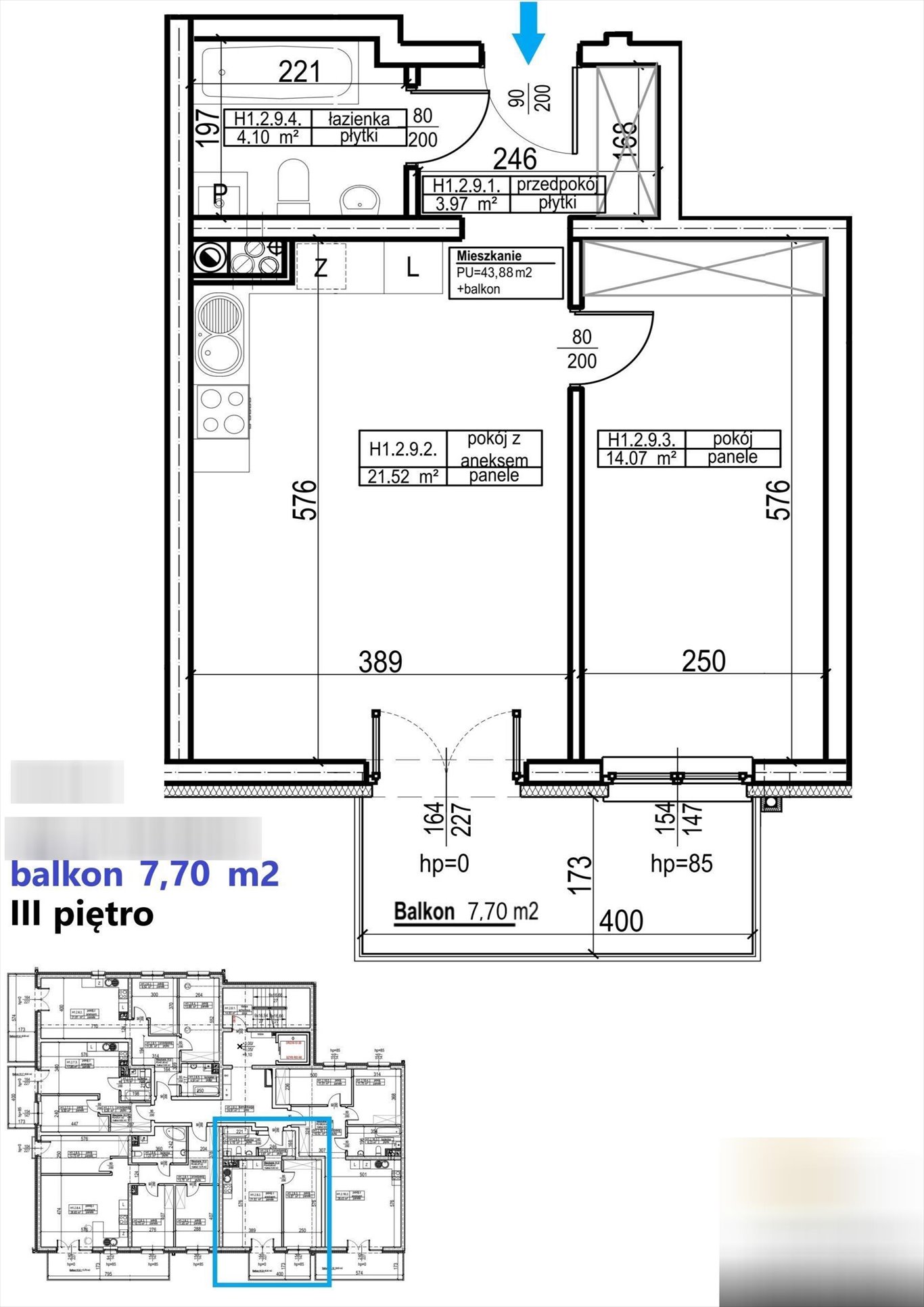 Mieszkanie dwupokojowe na sprzedaż Sosnowiec, Klimontów, Klimontowska  44m2 Foto 2