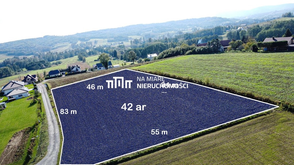 Działka 42 arów z WZ pod dom, cisza i widoki Nawsie Brzosteckie  4 237m2 Foto 1