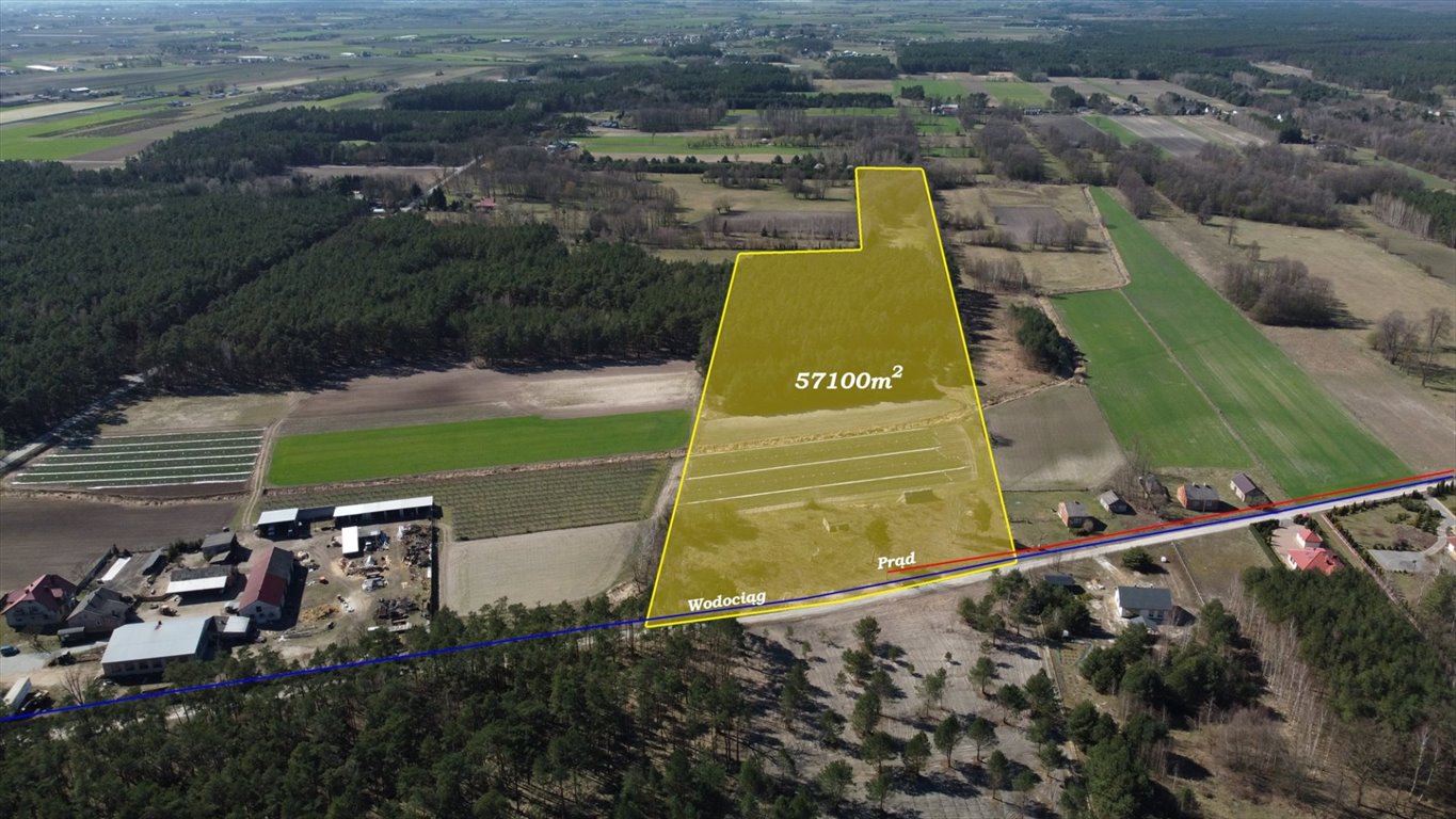 Działka 5,7 ha z lasem i ziemianką w Leśniakach Leśniaki  57 100m2 Foto 1