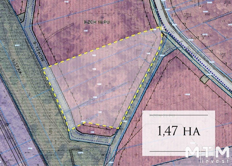 Działka inwestycyjna 14,7 ha pod obiekty produkcyjno-usługowe Police  14 733m2 Foto 1