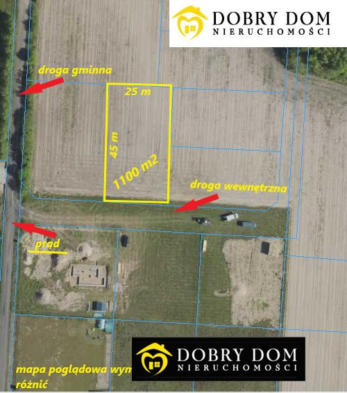 Działka 1100 m² z WZ pod dom w spokojnej okolicy Zabłudów  1 100m2 Foto 1