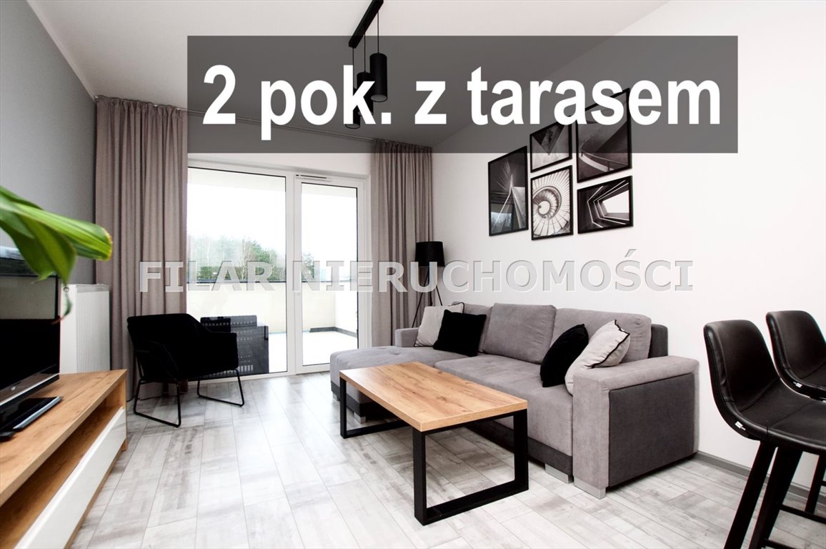 Nowoczesne 2 pokoje z dużym tarasem i widokiem na las Lubin, Przylesie  42m2 Foto 1