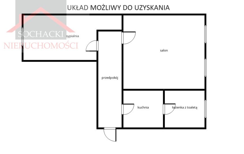 Mieszkanie dwupokojowe na sprzedaż Lubań, Warszawska  61m2 Foto 14