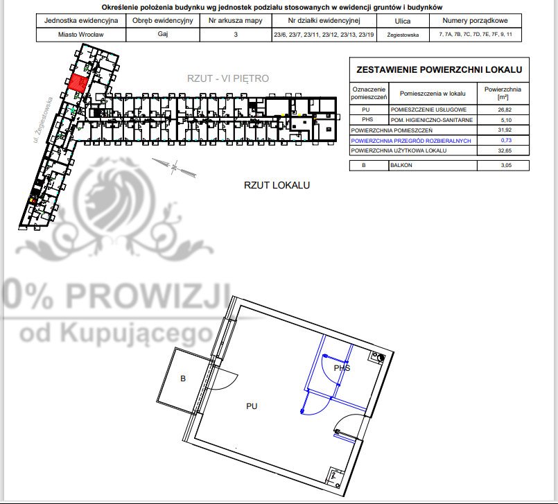 Kawalerka na sprzedaż Wrocław, Krzyki, Gaj  33m2 Foto 10