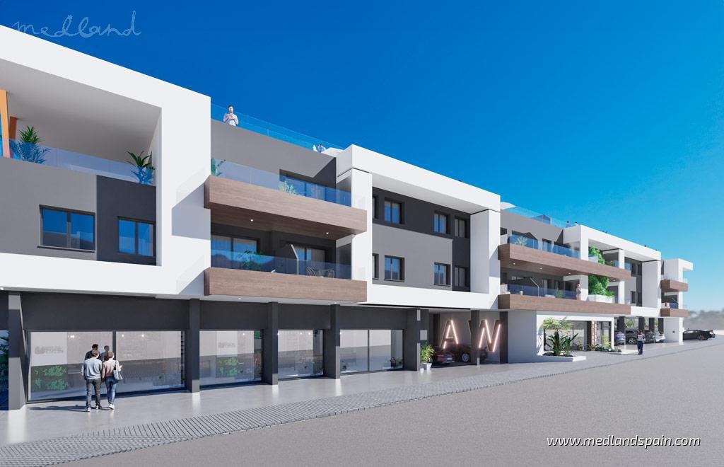 Nowoczesne 2- pokojowe mieszkanie z prywatnym ogrodem lub solarium Hiszpania, Benijófar  61m2 Foto 1