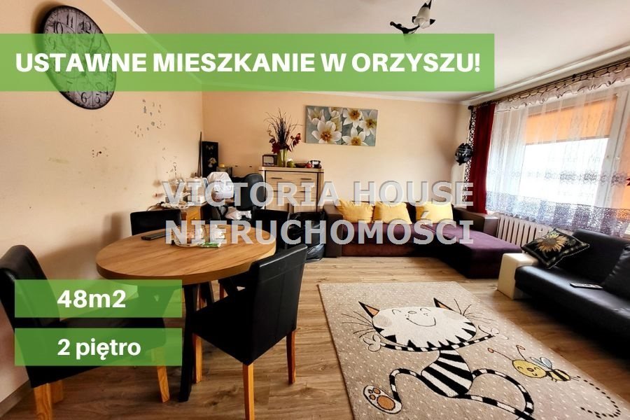 Mieszkanie dwupokojowe na sprzedaż Orzysz, Orzysz  48m2 Foto 1