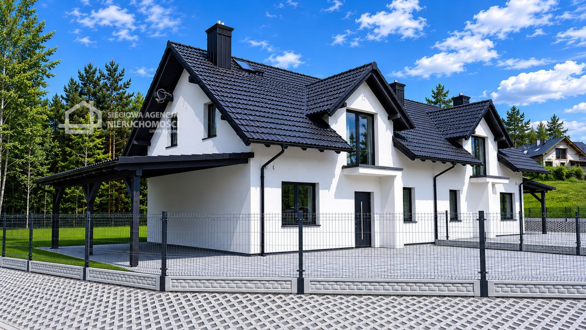 Nowoczesny dom bliźniak z tarasem i garażem w Somoninie Somonino  110m2 Foto 1