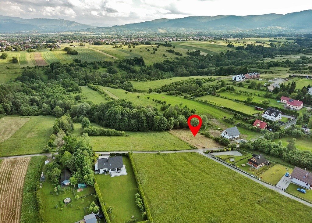 Na sprzedaż działka budowlana z panoramicznym widokiem na Beskidy Lipowa, Zadolne  2 022m2 Foto 1