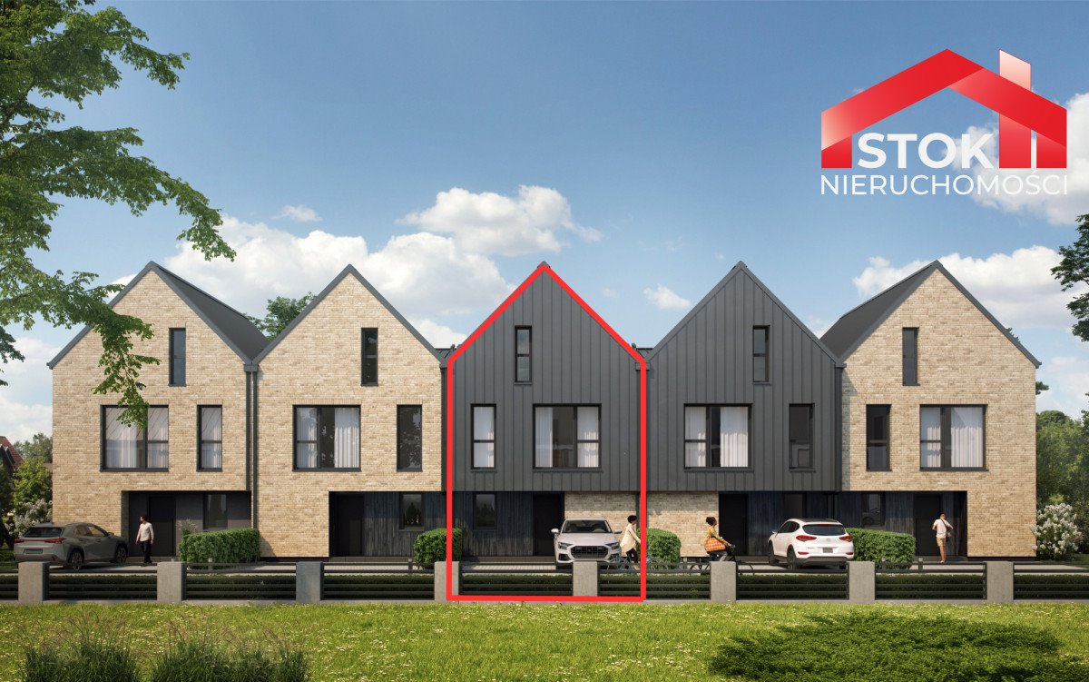 Polecam dom szeregowy 108 m² z własną działką 133 m² w Białymstoku Białystok, Dziesięciny, Pigwowa  108m2 Foto 1