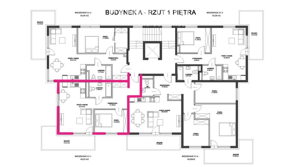 Mieszkanie dwupokojowe na sprzedaż Jelenia Góra, Juliusza Słowackiego  49m2 Foto 13