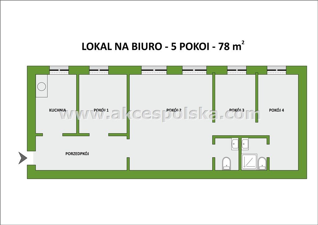 Lokal użytkowy na wynajem Warszawa, Mokotów, Górny Mokotów  78m2 Foto 3