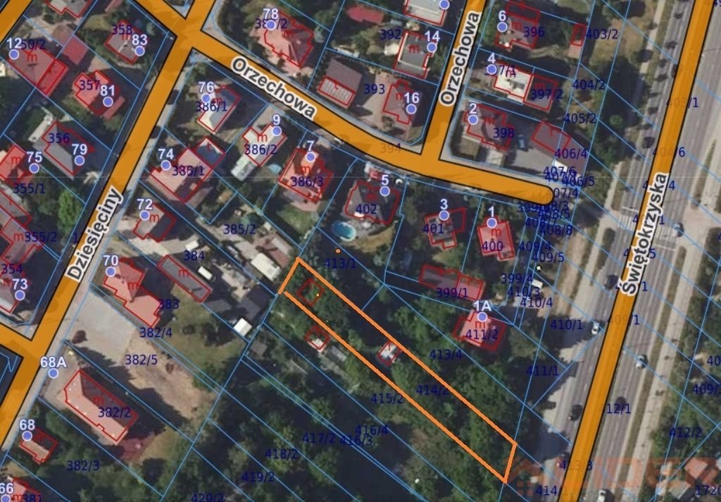 Działka 987 m2 z planem zabudowy i dostępem od ul. Świętokrzyskiej Białystok, Dziesięciny  987m2 Foto 1