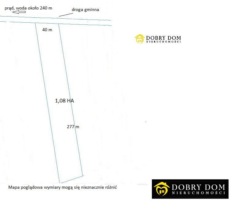 Działka rolna 1,08 ha w Surażu, media w pobliżu Suraż  10 800m2 Foto 1