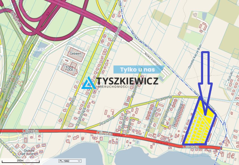 Działka pod bliźniaki z projektem i pozwoleniem na budowę Chwaszczyno, Oliwska  18 568m2 Foto 1