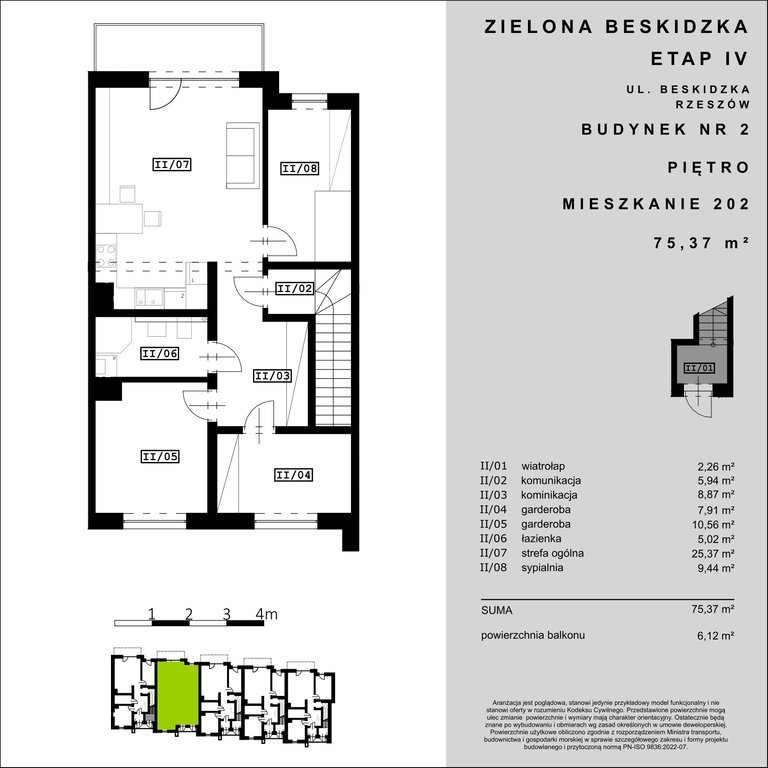 Mieszkanie trzypokojowe na sprzedaż Rzeszów, Beskidzka  75m2 Foto 5