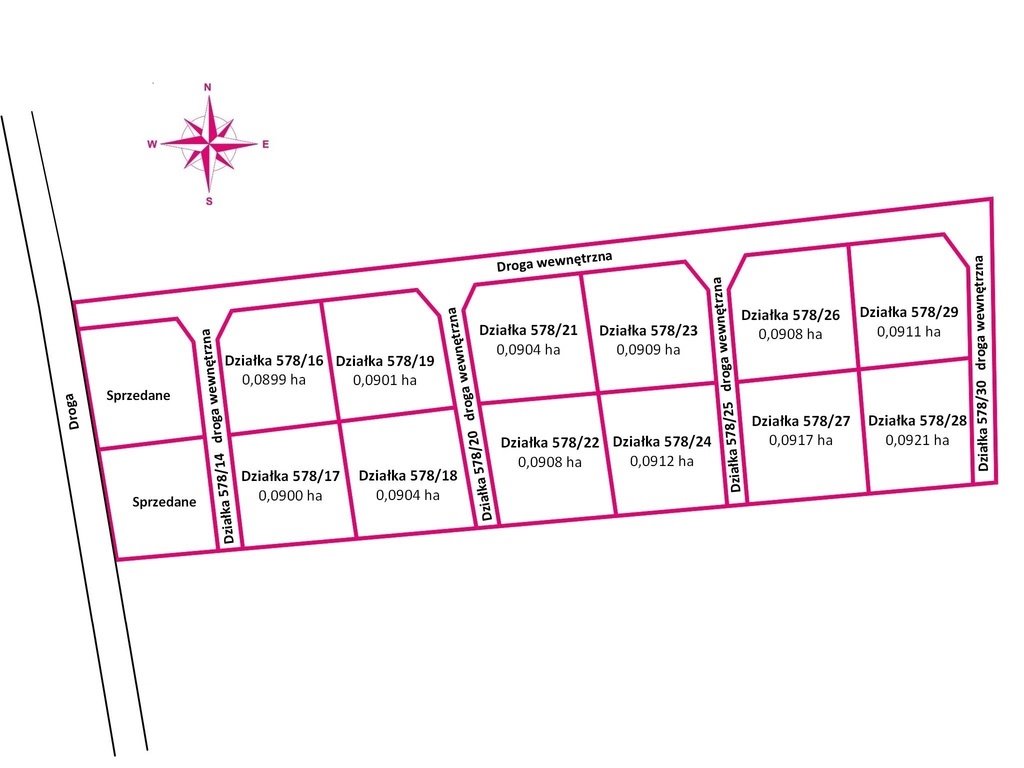 Działka budowlana na sprzedaż Kiełczew Smużny Czwarty  904m2 Foto 1