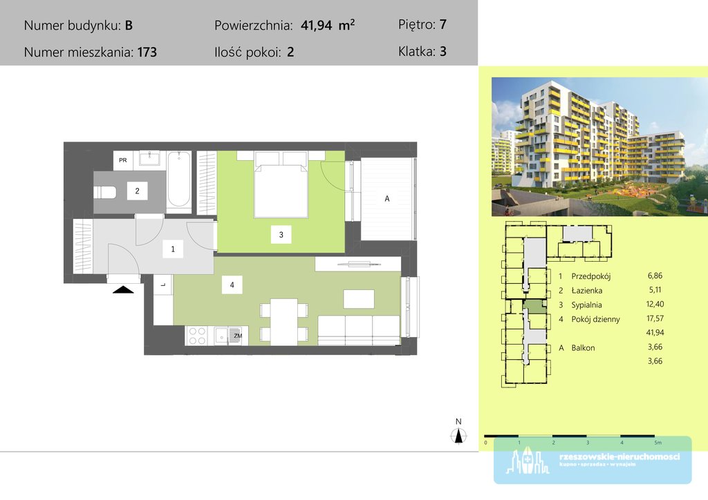 Mieszkanie dwupokojowe na sprzedaż Rzeszów, Dworzysko, Technologiczna  42m2 Foto 2