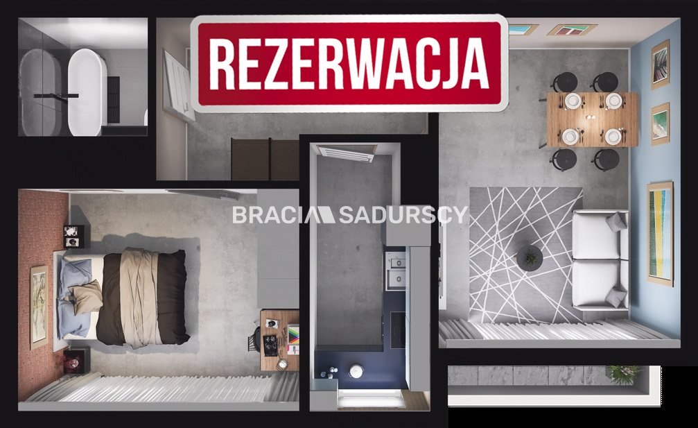 Mieszkanie dwupokojowe na sprzedaż Kraków, Podgórze duchackie, Podgórze duchackie, Podedworze  45m2 Foto 1