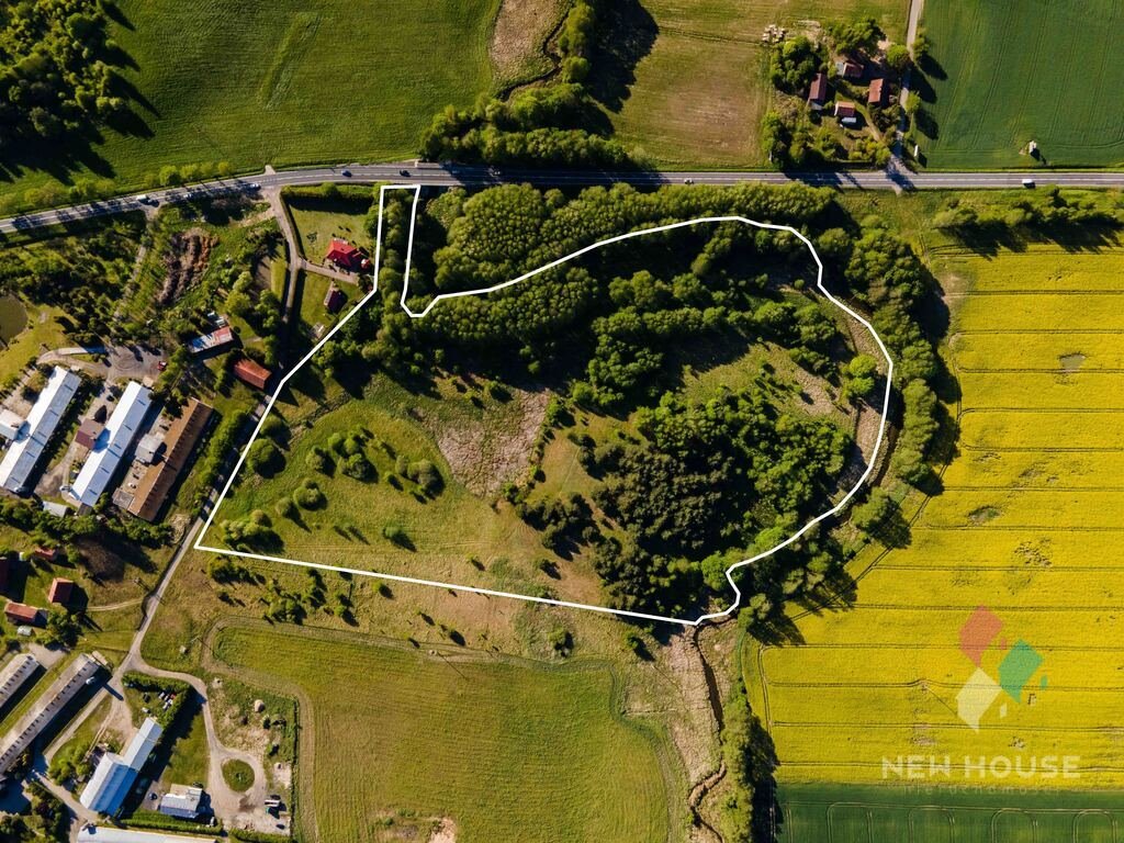 Malownicza działka 7,2 ha z dostępem do rzeki Pasłęki Tomaryny  72 178m2 Foto 1