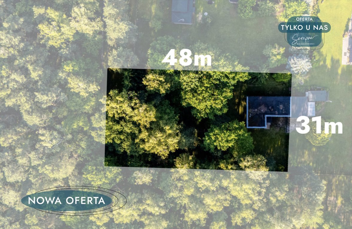 Działka 1507 m² z mediami, las i plan zagospodarowania Sokolniki-Las, Klonowa  1 507m2 Foto 1