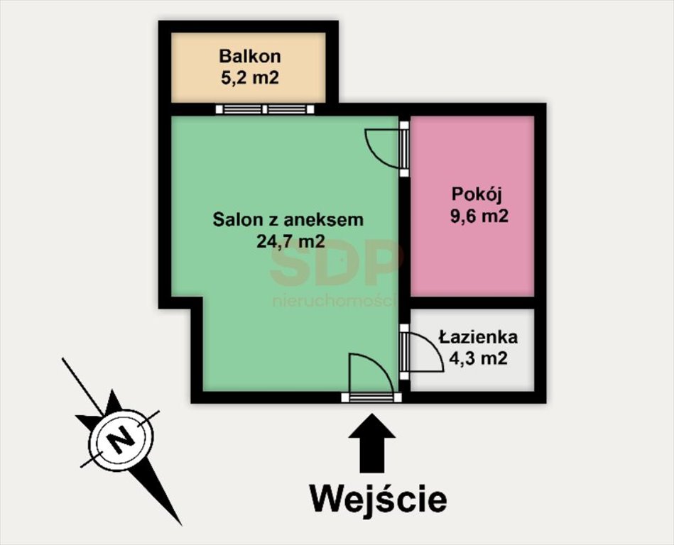 Mieszkanie dwupokojowe na sprzedaż Łódź, Górna, Jachowicza Stanisława  39m2 Foto 5